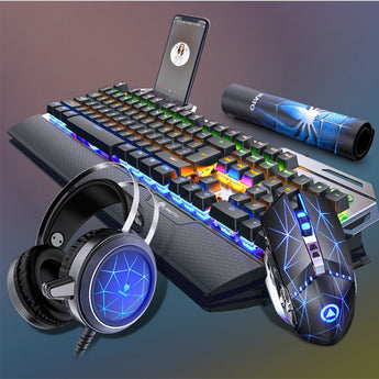 Mechanical Gaming Keyboard With PC Gaming Headset